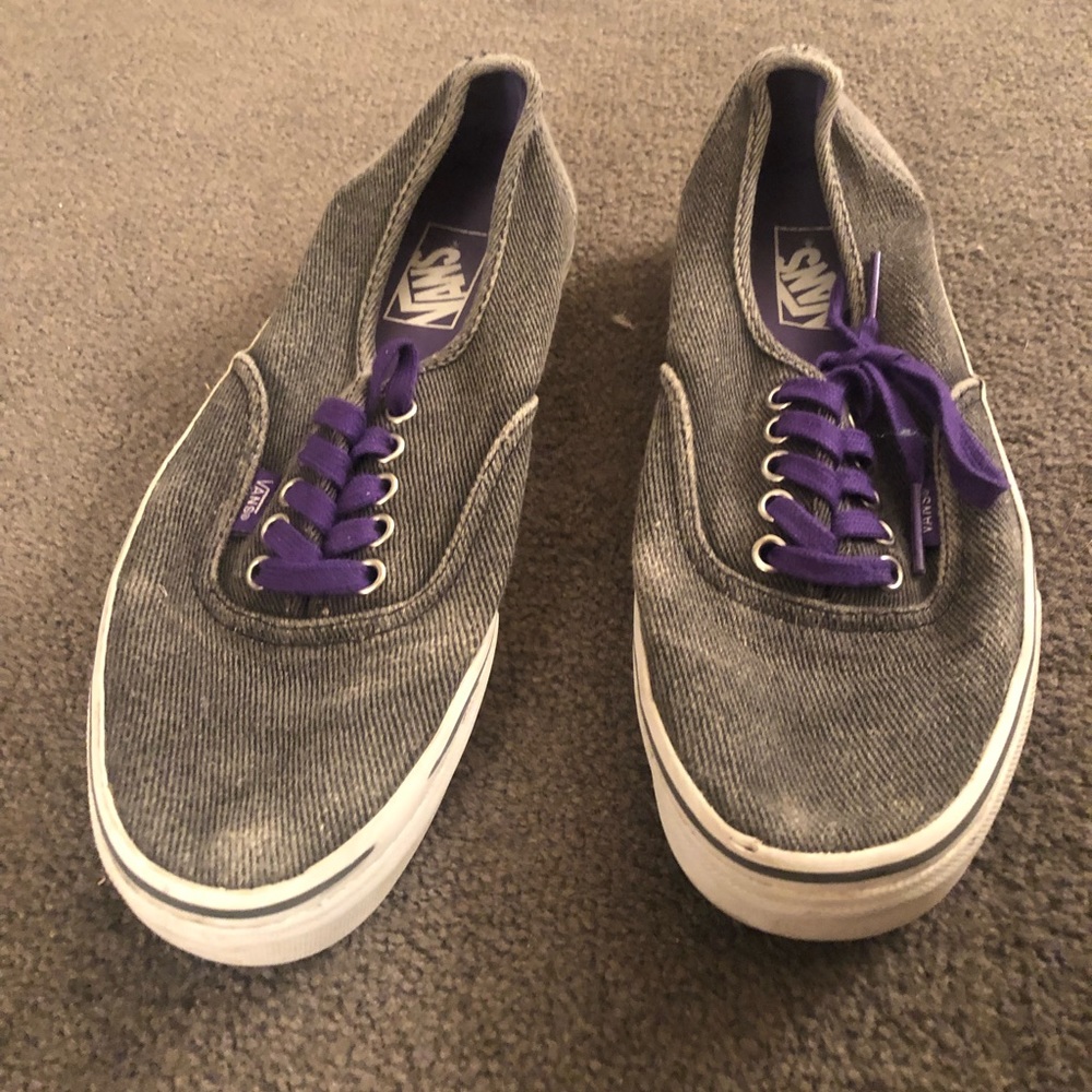 Grey and Purple Vans